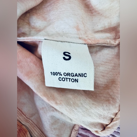 Story MFG organic corduroy tie dyed peplum top size S - Picture 6 of 7